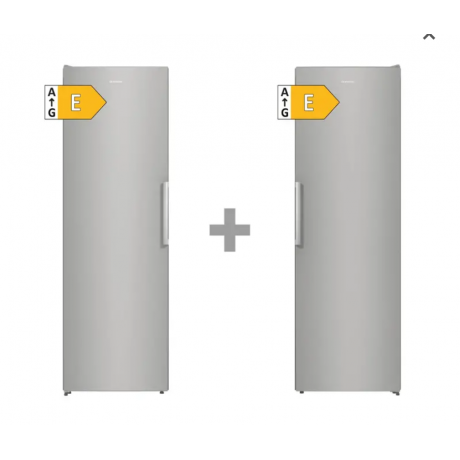 Gorenje R619EES5 + FN619EES5 Σετ Ψυγείο και Καταψύκτης No Frost Inox Υ185xΠ120xB66.3εκ 031009501+31009601